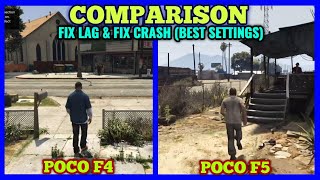 GTA V Mobox Gameplay Comparison Poco F4 (SD 870) vs Poco F5 (SD 7+ Gen 2) - Best Settings