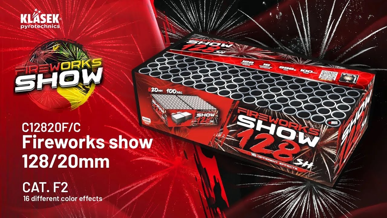 C12820F/C Fireworks show 128/20mm | Klasek pyrotechnics