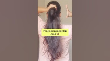 Try this hack for(Voluminous ponytail) #shorts #hairstyle #youtubeshorts #hack #reels #yt #trending