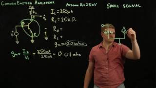 Circuits 2 - Common Emitter Amplifier - Intro Example