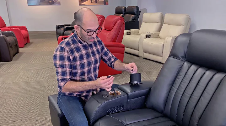 How to Replace a Lighted Cupholder on a Home Theater Seat