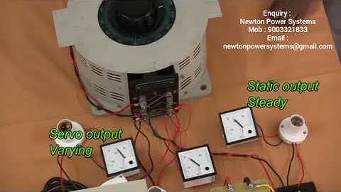 Why Servo go with Static Voltage Stabilizer. 3 kVA to 300 kVA  Difference Between Servo and Static.