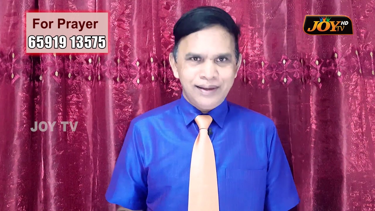 JOY TV Live || Rev.Dr. Daniel Raj || REMEMBER NOW YOUR CREATOR IN YOUR ...