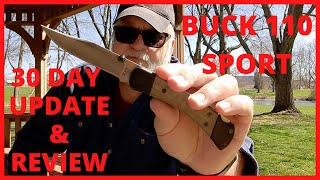 BUCK 110 SPORT 30 DAY UPDATE AND REVIEW, EVERYDAY CARRY, EDC