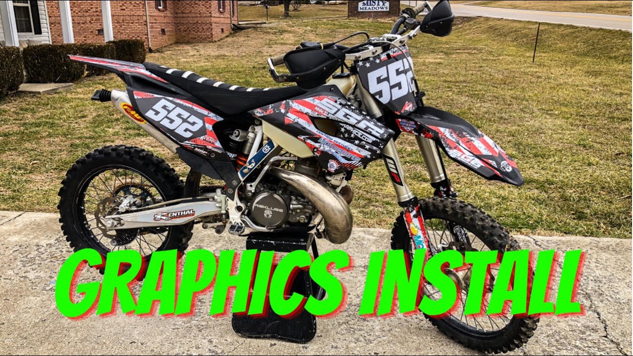DIY Dirt Bike Graphics Install [Best Tips] - YouTube