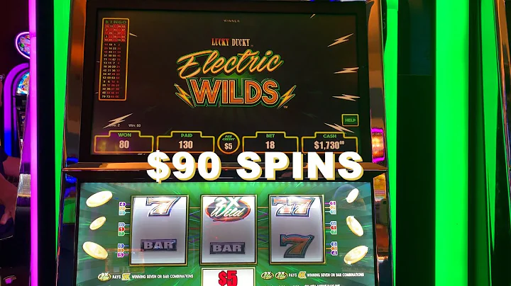 $90 MAX BET on Lucky Ducky Electric WILDS