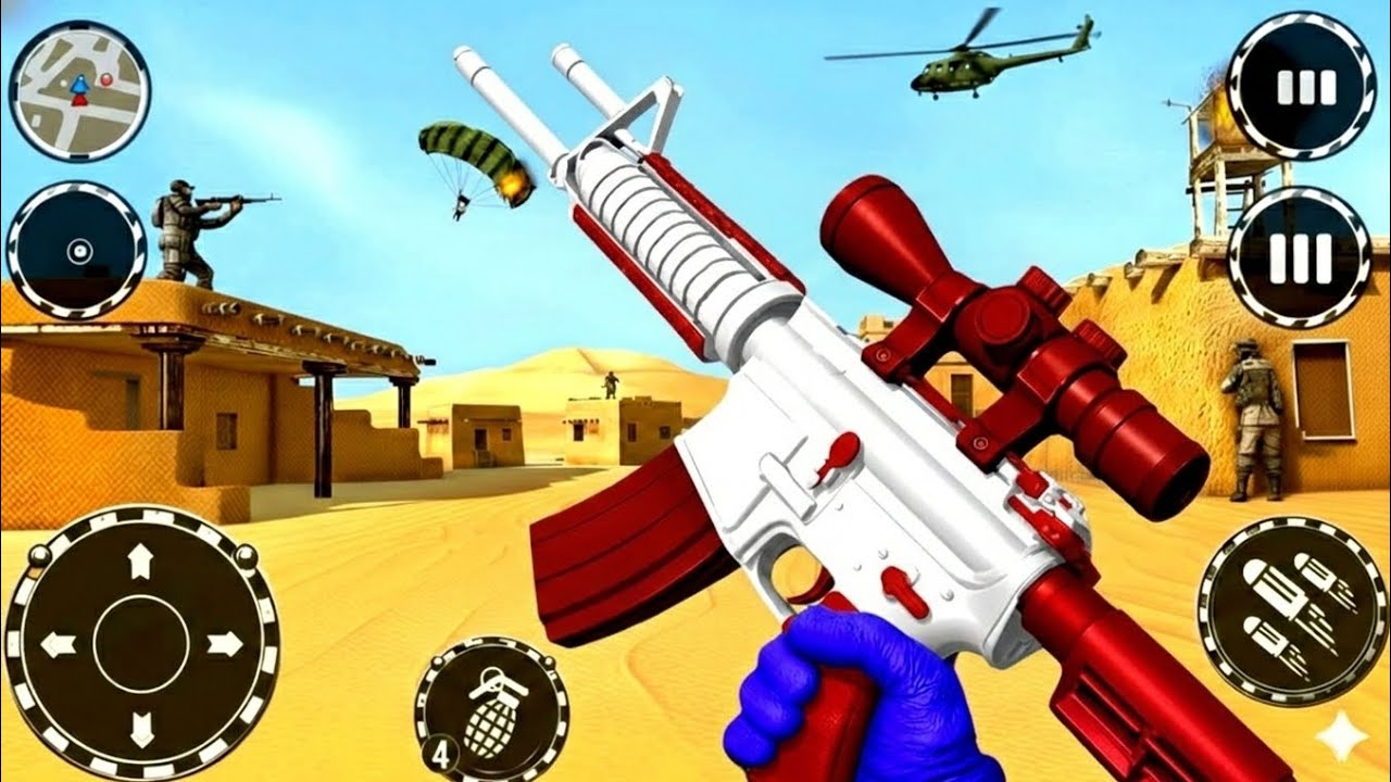 FPS Robot Shooter Strike Anti-Terrorist Shooting🚁🪂 New #2026​ Update  Android GamePlay