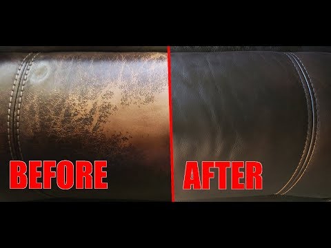 Faded Leather Couch EASY REPAIR