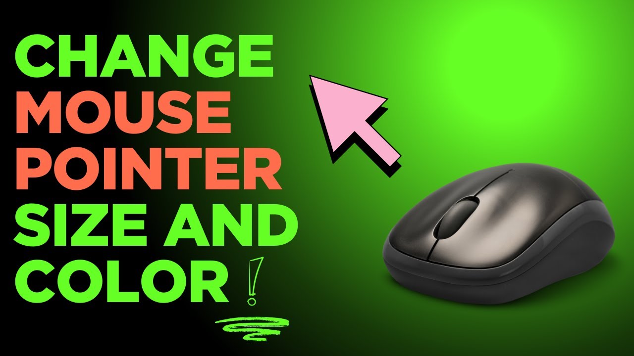 How to Change the Mouse Pointer Size And Color in Windows 2025 - YouTube