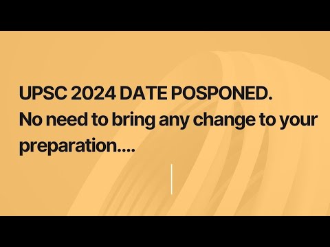 UPSC 2024 Postponed | #prelims2024 | #upsc |#ias |#upscpostponed - YouTube