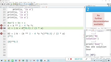 Python- Chapter 2 選擇敘述 2- 4 一元二次方程式求解公式02- 東海大學資管系 姜自強博士