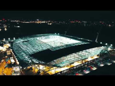 New Everton Stadium at Bramley Moore Dock. 8/11/23