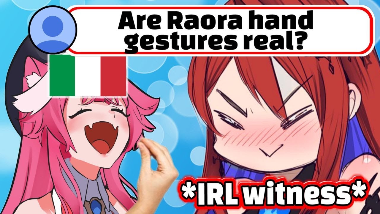 Are Raora Italian Hand Gestures Real? 【Raora / Elizabeth / Hololive EN