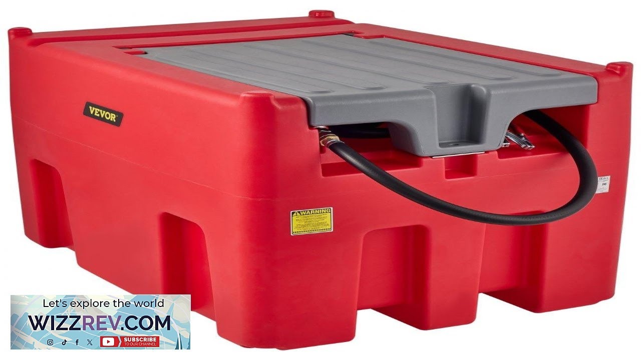 VEVOR Portable Diesel Tank 116 Gallon Capacity & 10 GPM Flow Rate