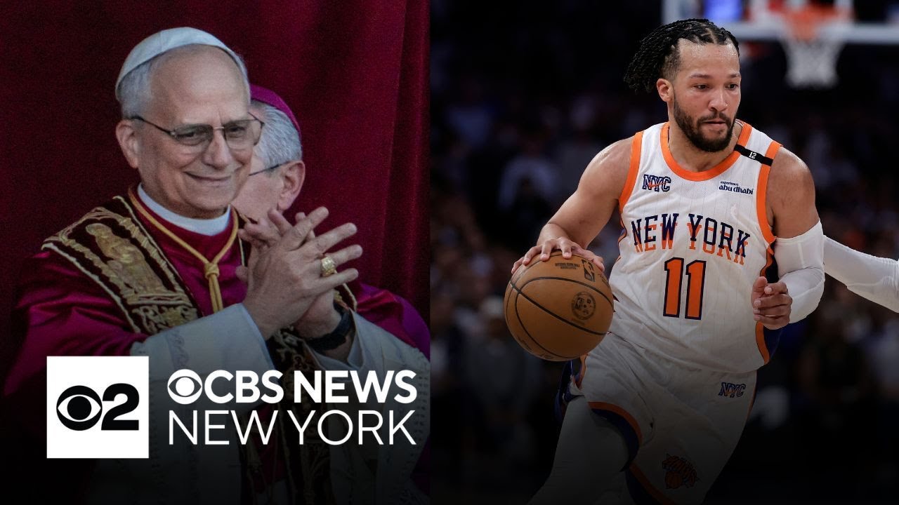 Knicks fans celebrate Pope Leo XIV's Villanova ties