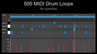 500 Patterns (MIDI Drum Loops)