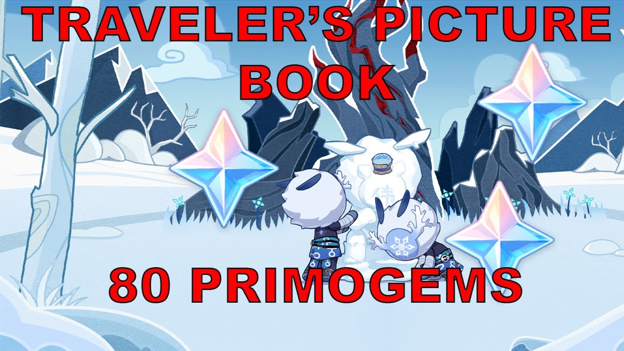 2.3 New Web Event 80 Primogems Guide Travelers Picture Book Genshin Impact