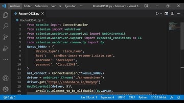 Configurar Router Cisco IOSXE con Selenium y Netmiko de Python