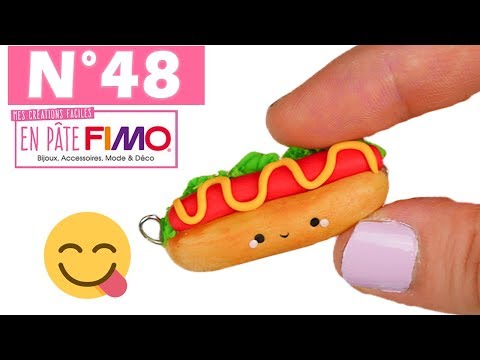 HOT DOG KAWAII !! 😜 (revue du magazine n°48 de chez collection FIMO )