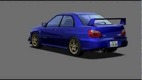 湾岸ミッドナイト４　インプレッサGDBーC　エアロセット