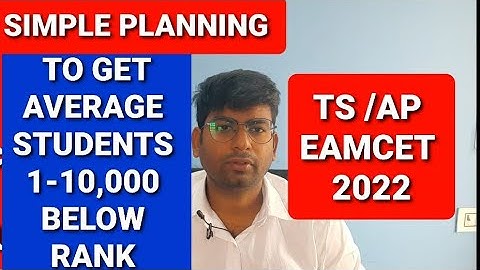 EAMCET 2022|Ap EAPCET PLANNING |TS EAMCET PLANNING|Physics chemistry maths planning
