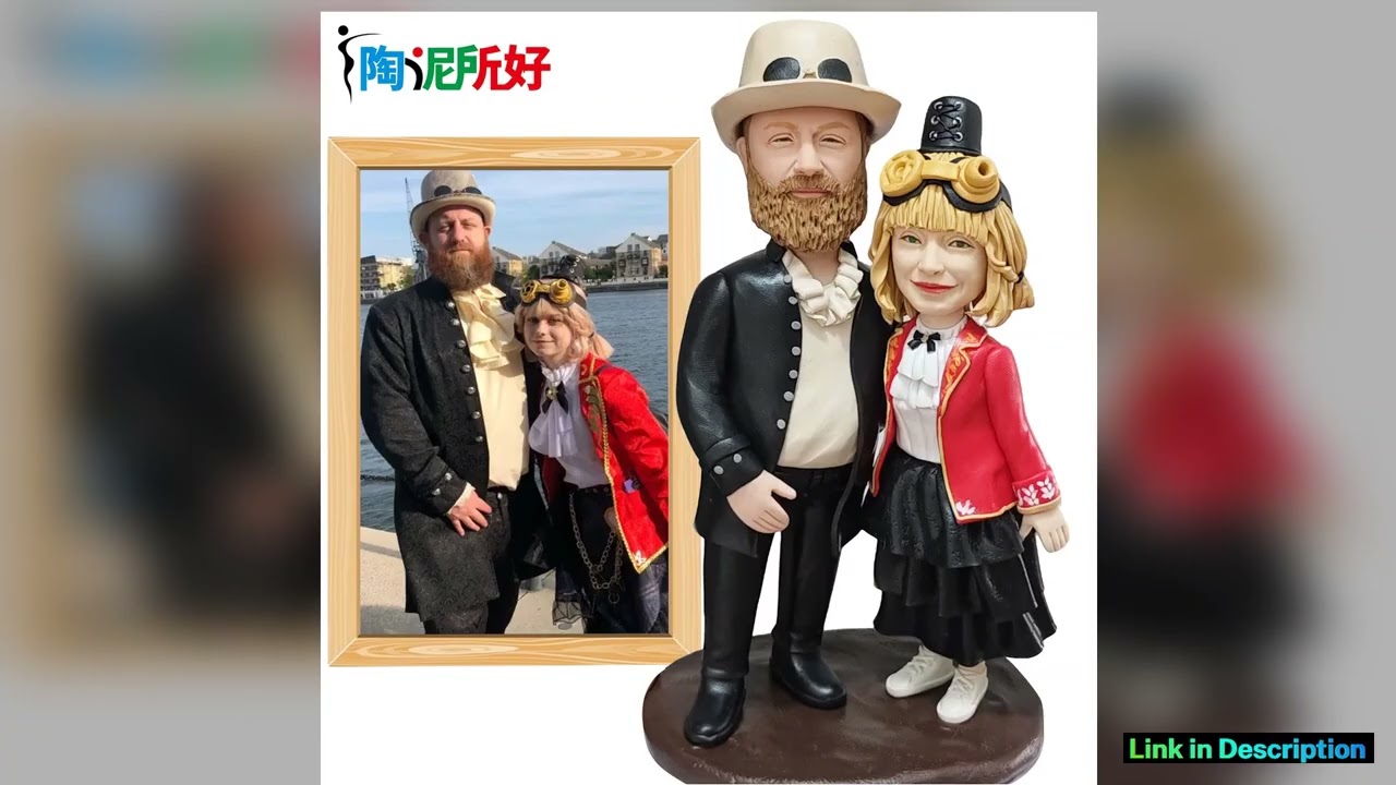 Custom Handmade Bobblehead Sculptures FigurinesPersonalized 3d Clay Doll from Your PhotoWedding Ann