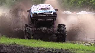 Perkins Mud Bog - Plum Crazy Chevy S10  WITH ROLLOVER At  Spring Sling 2018