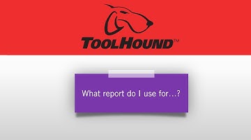 What Report do I use in ToolHound 6?