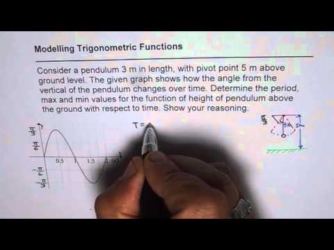 Determine Pendulum Height Above Ground trigonometric Applications MHF4U Test