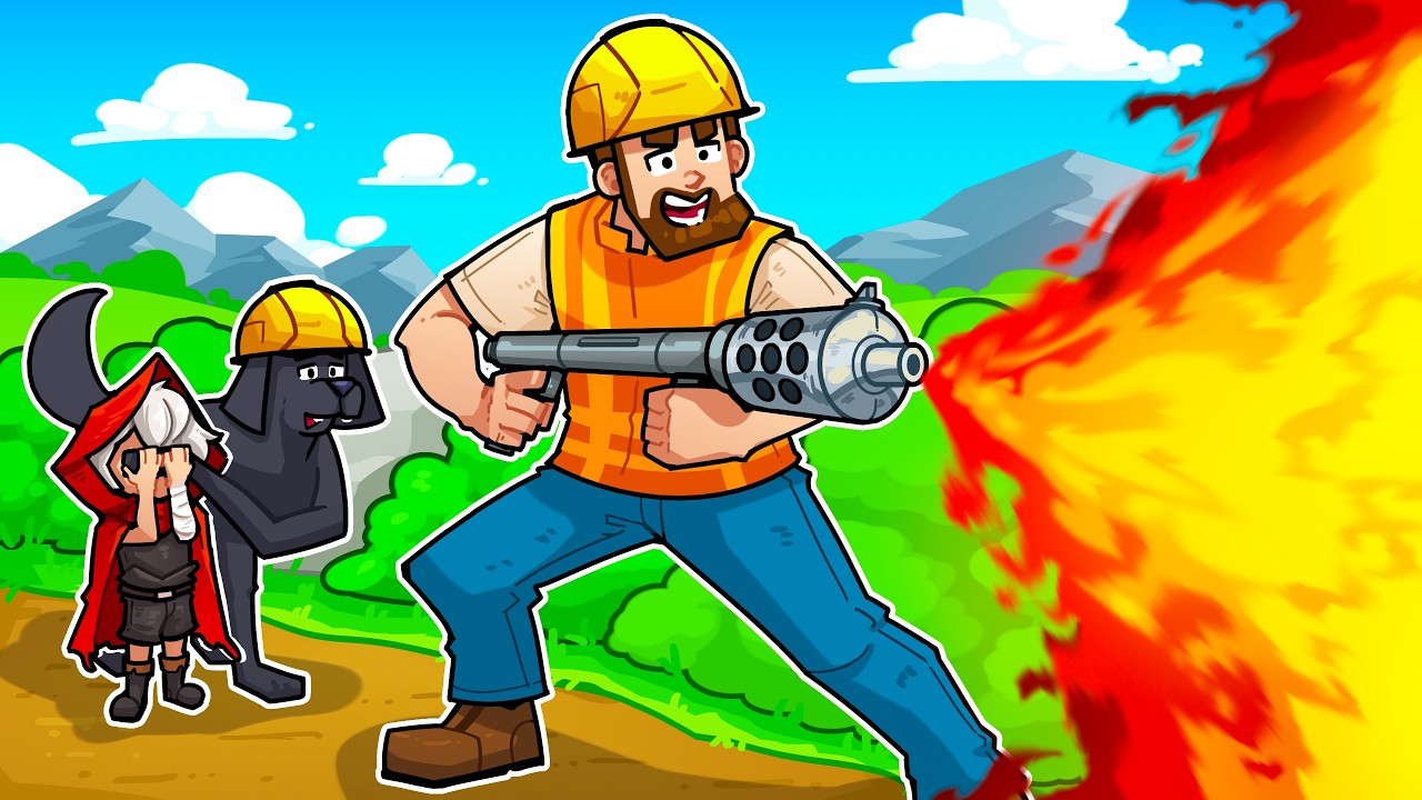 When you're lacking skill, use a FLAMETHROWER!!