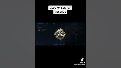 M4 SECRET MESSAGE