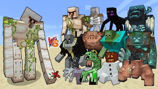 New Mutant Iron Golem vs Mutant Creatures  New Mutant Iron Golem vs Mutant mobs