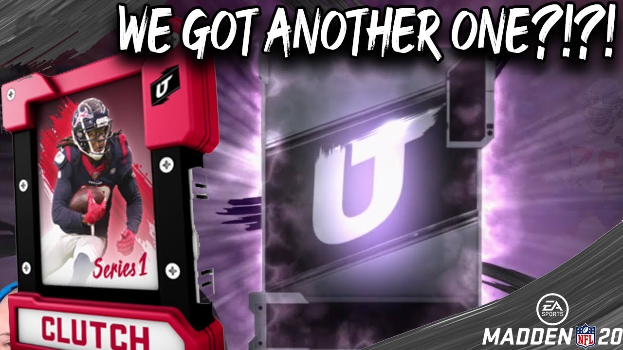 WE GOT ANOTHER ONE?! CLUTCH PACKS TURN CLUTCH! MADDEN 20 ULTIMATE TEAM