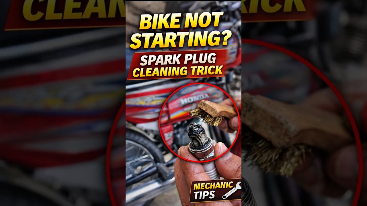 Honda CD70 Starting Problem Solve | Spark Plug Cleaning & Easy Start Trick