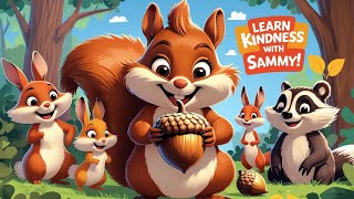 Sammy the Squirrel Learns Sharing is Caring 🐿️ | Heartwarming Moral Story for Kids