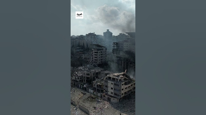 تظهر لقطات التقطتها طائرة بدون طيار الدمار واسع النطاق في غزة بعد الغارات الإسرائيلية