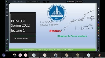 PHM031 Statics - Lecture 1 -Dr. Hamada  G. Asker - Spring 2022