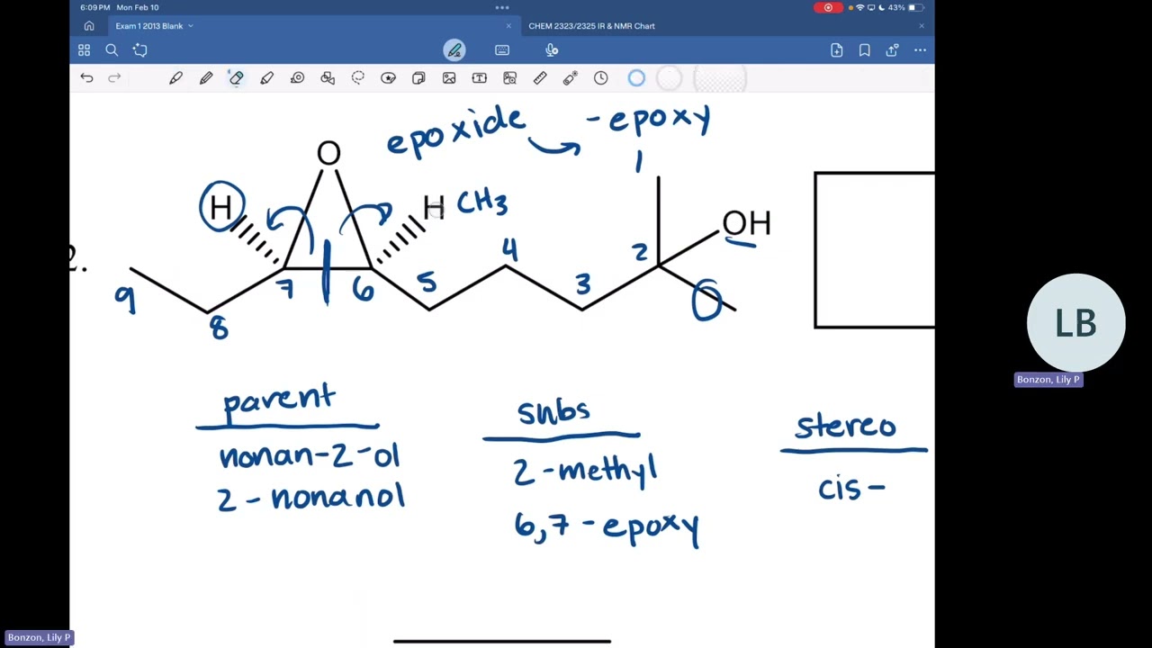 ACS UH | Organic Chemistry 2 Exam 1 Review | February 10, 2025