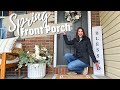 Front porch decorate with me  springeaster front porch refresh and styling ideas