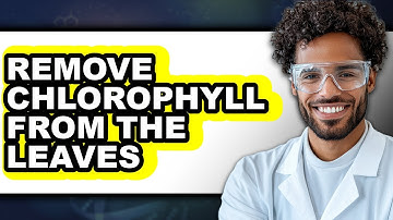 How To Remove Chlorophyll From Leaves - Easy Guide