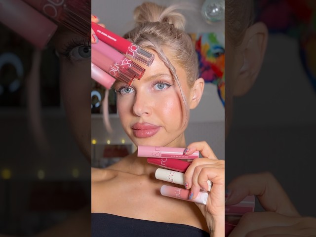 🎀 ROMu0026ND WATER GLASTING TINT❤️‍🔥#makeup #grwm #beauty #макияж #lipgloss #kbeauty #romand class=