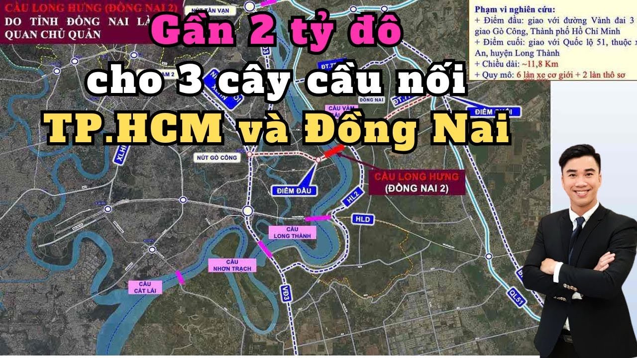 Gần 2 Tỷ đô xây cầu đường nối Tphcm và Đồng Nai giai đoạn 2025-2028