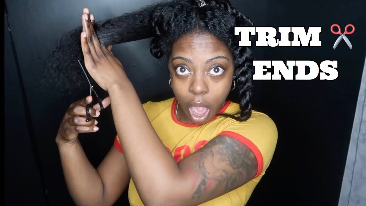 HOW TO TRIM YOUR OWN HAIR - YouTube