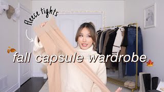 FALL WINTER ESSENTIALS to stay warm and cozy | CAPSULE WARDROBE