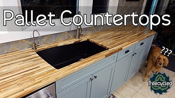 Butcher Block Countertops Made From 100% Pallet wood!