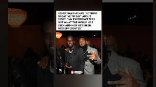 Usher Breaks Silence on Diddy 😳 “Nothing Negative to Say!” #shorts #songlyrics #yosho