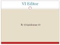 VI editor