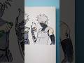 Speed drawing Anbu Kakashi 😳 #shorts #anime #drawing #tracing