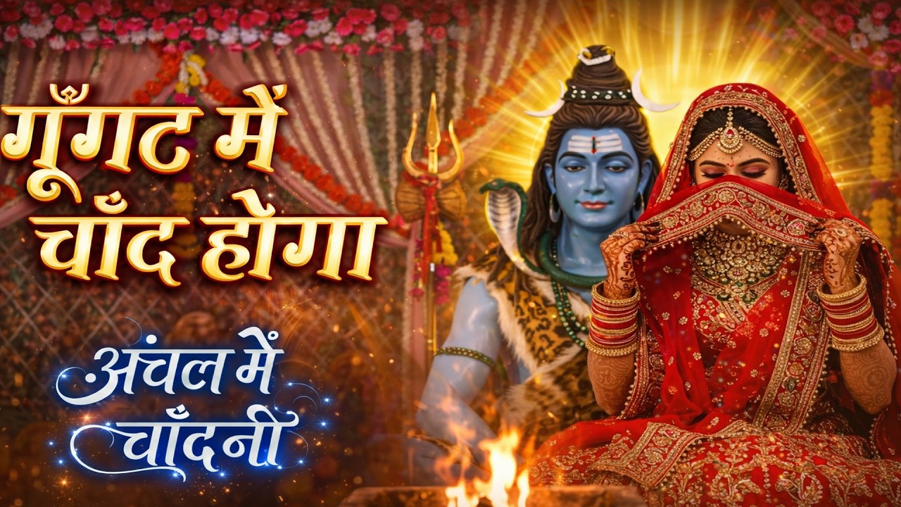 घूँघट में चाँद होगा, अंचल में चाँदनी | Shiv Vivah 90’s Romantic Bhajan | शिव पार्वती विवाह गीत 2026