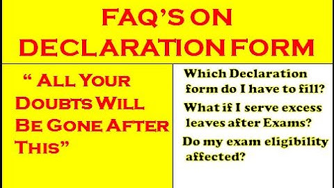 ca exam declaration form icai|  All doubts cleared| Chartered Guide